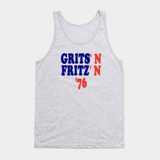 Grits N Fritz - Jimmy Carter And Walter Mondale Campaign Button Tank Top